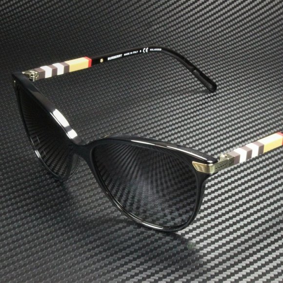 Burberry Black POLARIZED 57mm Sunglasses - Picture 1 of 5